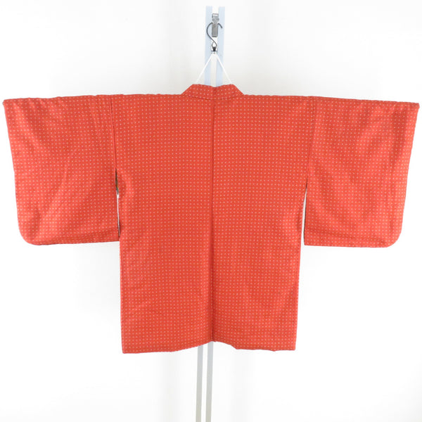 銘仙アンティーク長羽織☆正絹 オレンジ系 振り長め 羽織 着物 ec10634-2_grande.jpg?v=1722647668