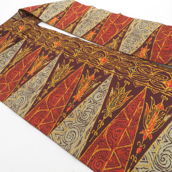 Os424 裂織 名古屋帯 Os424 裂織 名古屋帯