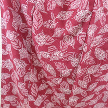 Load image into Gallery viewer, Komon Leaf Pattern Lined Collar Purple Purple Silk Silver Casual Kimono Studio 156cm