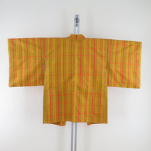 Load image into Gallery viewer, Haori Pure Silk Ponitsu Lattice Yellow Kimono Court Kimono Kimono 82cm