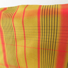 Load image into Gallery viewer, Haori Pure Silk Ponitsu Lattice Yellow Kimono Court Kimono Kimono 82cm