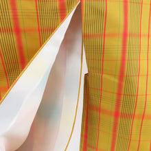 Load image into Gallery viewer, Haori Pure Silk Ponitsu Lattice Yellow Kimono Court Kimono Kimono 82cm
