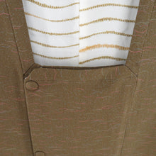 画像をギャラリービューアに読み込む, 道行 正絹 芝草文様 茶色 和装コート 着物用 ちりよけ カジュアル 身丈89cm