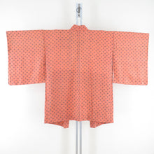 Load image into Gallery viewer, Haori Antique small Floral Pattern Pure Court Pure silk orange Retro Taisho Romance Kimono 83cm