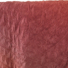画像をギャラリービューアに読み込む, 道行 正絹 膨れ ぼかし文様 赤茶色 和装コート 着物用 ちりよけ カジュアル 丹後ちりめん 身丈86cm