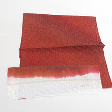 画像をギャラリービューアに読み込む, 道行 正絹 膨れ ぼかし文様 赤茶色 和装コート 着物用 ちりよけ カジュアル 丹後ちりめん 身丈86cm