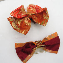 画像をギャラリービューアに読み込む, 髪飾り・かんざし 振袖用 2セット 赤系 橙系 成人式 卒業式 結婚式 フォーマル
