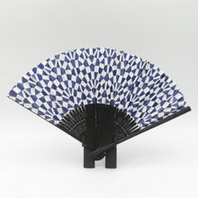 画像をギャラリービューアに読み込む, 和小物 組市松文様 扇子 東京2020パラリンピックエンブレム 桐箱・スタンド付き