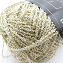 Load image into Gallery viewer, 毛糸 エクトリー シェイク ニュータイプ Y40081 約30g(約180m)×7玉セット ブラック ベージュ系 未使用品