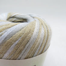 Load image into Gallery viewer, 毛糸 コットンテープカラフル 10玉セット 1玉25g巻 約67m 元廣 綿 アクリル 春夏毛糸 テープヤーン 青色 桃色 未使用品