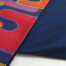 画像をギャラリービューアに読み込む, 袋帯 ヱ霞柄 紺色 六通柄 正絹 礼装 フォーマル 着物帯 長さ416cm