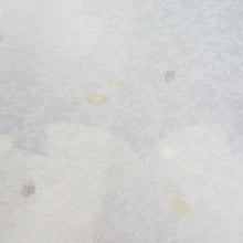 Load image into Gallery viewer, 小紋 桜文様 袷 広衿 薄灰色 正絹 仕立て上がり カジュアル着物 身丈159cm