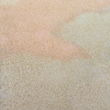 画像をギャラリービューアに読み込む, 袋帯 砂子つづれ 雲文様 正絹 全通柄 金糸 金色 セミフォーマル 仕立て上がり 着物帯 長さ440cm