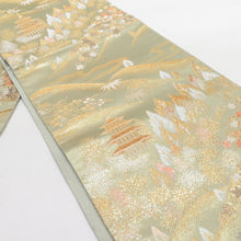 画像をギャラリービューアに読み込む, 袋帯 グリーン