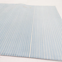 画像をギャラリービューアに読み込む, 袋帯 絲藝苑 上島洋山 すくい織 能州紬 夏用 満月とススキ文様 水色 金糸 銀糸 お太鼓柄 正絹 着物用 長さ464cm