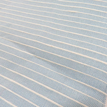 画像をギャラリービューアに読み込む, 袋帯 絲藝苑 上島洋山 すくい織 能州紬 夏用 満月とススキ文様 水色 金糸 銀糸 お太鼓柄 正絹 着物用 長さ464cm