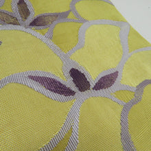 Load image into Gallery viewer, 袋帯 すくい織り 花柄 黄色 お太鼓柄 正絹 礼装 フォーマル 着物帯 長さ460cm