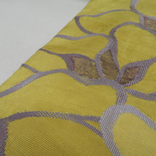 Load image into Gallery viewer, 袋帯 すくい織り 花柄 黄色 お太鼓柄 正絹 礼装 フォーマル 着物帯 長さ460cm