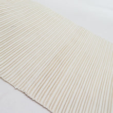 画像をギャラリービューアに読み込む, 名古屋帯 夏用 絽 ヱ霞文様 正絹 八寸帯 お太鼓柄 ベージュ色 松葉仕立て 着物帯 長さ363cm