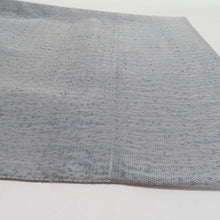 画像をギャラリービューアに読み込む, 袋帯 すくい織り 組織 ぼかし 灰青色 お太鼓柄 正絹 カジュアル 着物用 長さ452cm