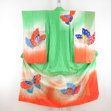 画像をギャラリービューアに読み込む, 子供着物 グリーン