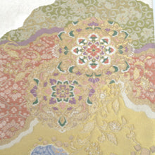 Load image into Gallery viewer, 西陣織 袋帯 道長取り 正倉院文様 金糸 正絹 フォーマル 仕立て上がり 着物帯 長さ448cm 未使用品