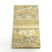 Load image into Gallery viewer, 袋帯 花車・名物裂 段織り 金糸 正絹 フォーマル 仕立て上がり 着物帯