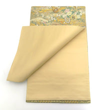 Load image into Gallery viewer, 袋帯 花車・名物裂 段織り 金糸 正絹 フォーマル 仕立て上がり 着物帯