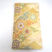 Load image into Gallery viewer, 袋帯 織彩吉祥錦 花唐草文様 金糸 正絹 フォーマル 仕立て上がり 着物帯 長さ444cm 未使用品