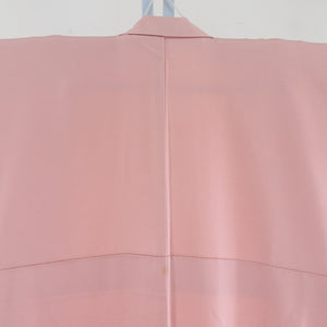 訪問着 桜柄 金彩友禅 作家物 サーモンピンク色 袷 広衿 紋無し 仕立て上がり 身丈162cm