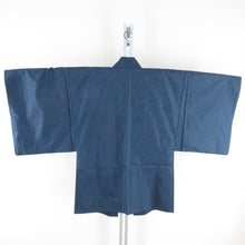 Load image into Gallery viewer, Men's kimono Oshima Tsumugi certificate Kame shell ensemble lined dark blue pure silk male men's tailoring men's tailoring kimono men