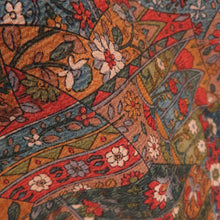 Load image into Gallery viewer, Komonarasa Palace Lined Bee Collar Red Brown Pure Silk -style Casual Kimono 156cm