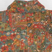 Load image into Gallery viewer, Komonarasa Palace Lined Bee Collar Red Brown Pure Silk -style Casual Kimono 156cm