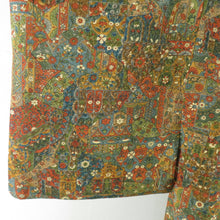 Load image into Gallery viewer, Komonarasa Palace Lined Bee Collar Red Brown Pure Silk -style Casual Kimono 156cm