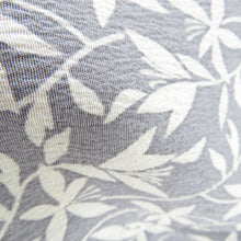 Load image into Gallery viewer, Komon branch flower sentence Lined -collar gray -colored silk -tailed casual kimono 152cm