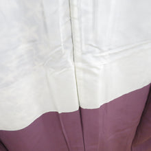 Load image into Gallery viewer, Komon branch flower sentence Lined -collar gray -colored silk -tailed casual kimono 152cm