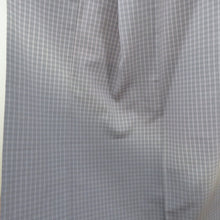 Load image into Gallery viewer, Komon lattice pattern gradation Lined -collar light purple writer Sladed writer Slades Pure silk -tailored Casual kimono 160cm