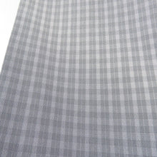 Load image into Gallery viewer, Komon lattice pattern gradation Lined -collar light purple writer Sladed writer Slades Pure silk -tailored Casual kimono 160cm