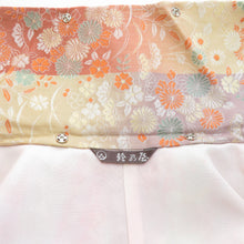 画像をギャラリービューアに読み込む, 着物コート 西陣御召 道中着 グラデーションに秋草文様 正絹 織り文様 和装コート 身丈99cm