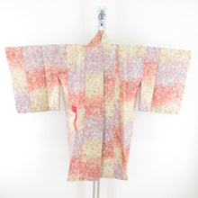 画像をギャラリービューアに読み込む, 着物コート 西陣御召 道中着 グラデーションに秋草文様 正絹 織り文様 和装コート 身丈99cm