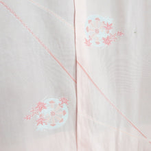 画像をギャラリービューアに読み込む, 道行 正絹 膨れ織 グラデーション 花柄 赤紫色 和装コート 着物用 ちりよけ カジュアル 作家物 身丈86cm