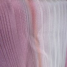 画像をギャラリービューアに読み込む, 道行 正絹 リバーシブル グラデーション 紫色 黒色 和装コート 袷仕立て 着物用 身丈88cm