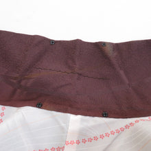 画像をギャラリービューアに読み込む, 着物コート 道中着 ぼかし 枝花文様 紫色 茶色 正絹 和装コート カジュアル ちりよけ 身丈102cm