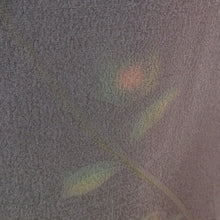 画像をギャラリービューアに読み込む, 着物コート 道中着 ぼかし 枝花文様 紫色 茶色 正絹 和装コート カジュアル ちりよけ 身丈102cm