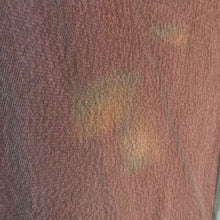 画像をギャラリービューアに読み込む, 着物コート 道中着 ぼかし 枝花文様 紫色 茶色 正絹 和装コート カジュアル ちりよけ 身丈102cm