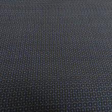 画像をギャラリービューアに読み込む, 反物 男性用 紬地 亀甲 アンサンブル 紺色 正絹 未仕立て 着物生地 着尺 長さ2300cm