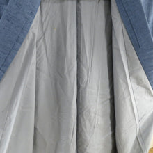Load image into Gallery viewer, Male kimono Tsumugi ensemble lined blue pure silk men for men men's tailoring kimono men's casual height 137cm
