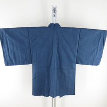 Load image into Gallery viewer, Male kimono Tsumugi ensemble lined blue pure silk men for men men's tailoring kimono men's casual height 137cm