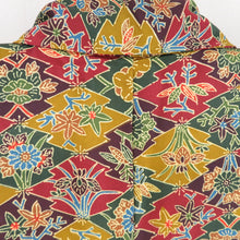 Load image into Gallery viewer, Komon Matsukawa Rishi Hana Public Bee Bee Collar Polyester Washable Kimono Tailor Casual Casual Studio 156cm