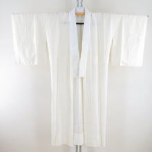 画像をギャラリービューアに読み込む, 襦袢 花籠地紋 薄黄色 正絹 バチ衿 袖無双 長襦袢 仕立て上がり 女性着物用 身丈127cm